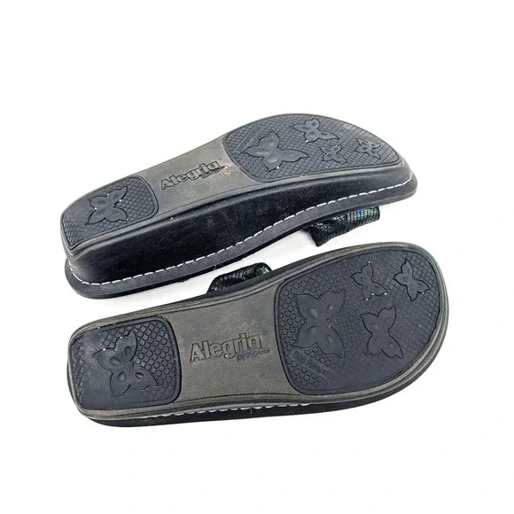 Alegria Womens 8/8.5 Colette Sandals Royals Holographic Iridescent Comfort 38 - Picture 10 of 11